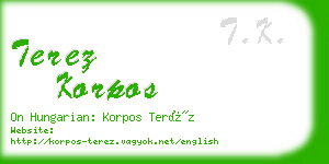 terez korpos business card
